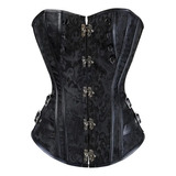 Top De Corsé Gótico For Mujer Steampunk Corsés De Cuero