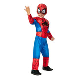Disfraz Spiderman Con Músculos Acolchados Niño Hombre Araña 