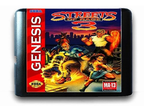 Jogo De Mega Drive, Streets Of Rage 3, Sega