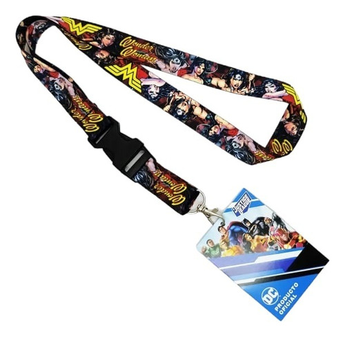 Lanyard Llavero Cinta Mujer Maravilla Licencia Oficial