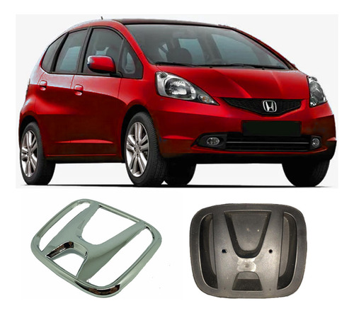 Escudo Insignia H Parrilla Honda Fit 2003 Al 2015 Foto 4