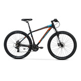 Mountain Bike Topmega Mtb Sunshine R29 20  21v Frenos De Disco Mecánico Cambios Shimano Tourney Ty300 Color Negro/naranja/celeste  