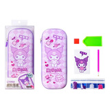 Estuche Diamond Painting Lapicera Kuromi Kawaii Sanrio 