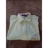 Camisa Tommy Hilfiger Masculina Usada Original Amarela Listr