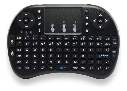 Mini Teclado Negro Touchpad Portable Para Computador/tv