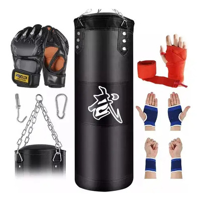 Saco de Boxeo Colgante Maxgoods Negro 120cm x 34cm Kit con Guantes y Accesorios | Envío gratis