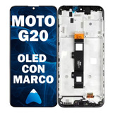 Modulo Display Pantalla Motorola G20 Calidad Oled Con Marco