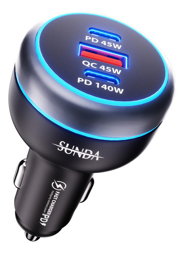 Sunda Cargador Rapido Usb C De 230 W, Adaptador De Cargador