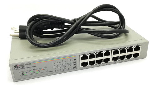 Switch Allied Telesyn (at-fs716l), 16 Puertos Rj45 10/100