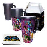 Taza Mágica Grande Caballeros Zodiaco Caja Portataza Térmica