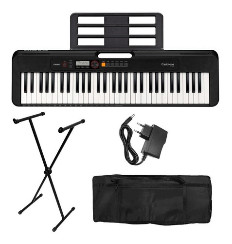 Teclado Casio Cts200 Casiotone Com Bag + Suporte Ct-s200 Kit