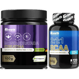 Combo Creatina 100gr + Bcaa 120 Capsulas Growth Supplements