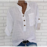 Camisa Blusa Camisão Soltinha Fresca Básica Casual Fe20144