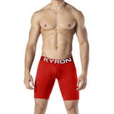 Kit 3 Cuecas Box Boxer Ciclista Kyron Long Leg Microfibra