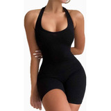 Jumpsuit Mujer Enterizo Deportivo Short Push Up Ultra Cómodo