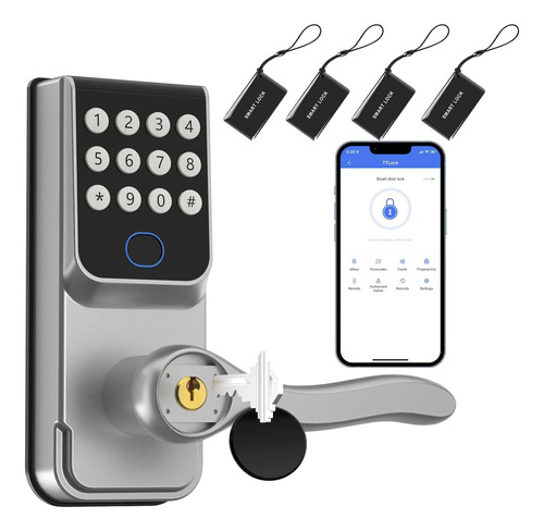 Cerradura De Puerta Inteligente Con Teclado, Cerradura De Pu