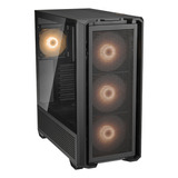 Gabinete Gamer Cougar Mx600 Rgb Mesh Preto Vidro Temp. Full