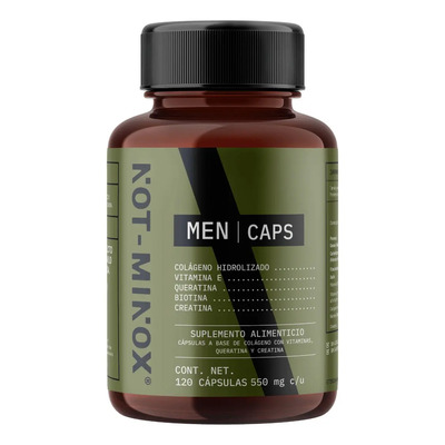 Capsulas Crecimiento Barba, Bigote y Cabello Suplemento Alimenticio Para Hombre Not Minox 120 Cápsulas A Base de Queratina, Creatina, Colageno y Vitaminas 120 Porciones Por Envase Vitaminas Hombre | MercadoLibre