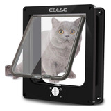 Ceesc Puerta Extragrande Para Gatos (tamaño Exterior 11,6 X 