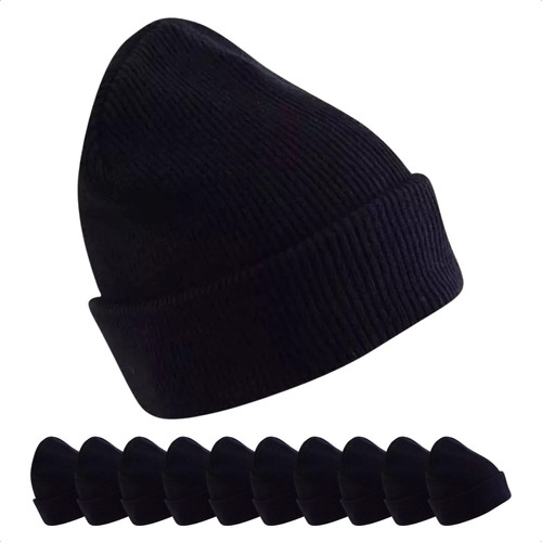 Kit Com 30 Toucas Frio Inverno Atacado Básica Gorro Doações