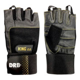 Guantes Gym Cuero Entrenamiento Pesas Fitness Drb King