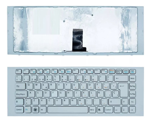 Teclado Sony Vaio Vpc-eg Vpc-ek Blanco Marco Pcg-61a11