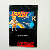 Manual Star Fox Super Nintendo Snes Original