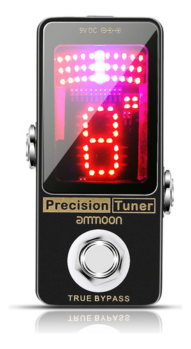 Guitarra Tuner True Pedal Para Bajo Metálico Bypass, Tamaño