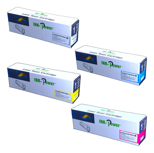 Pack 4 Toner 126a Ink-power Ce310 311 312 313 1025nw