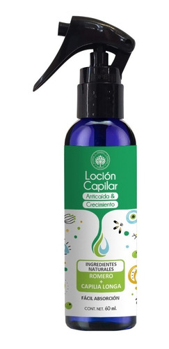 Loción Crecimiento & Anticaída Natural Romero Cabello Barba