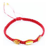 Pulsera De 3 Piezas De Ámbar Con Hilo Rojo Ajustable Diámetro 16 Cm