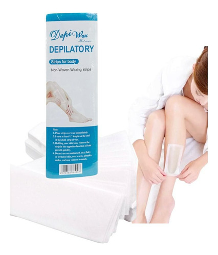 Depiwax Bandas Depilatorias Papel Cera Para Depilar 100 Und