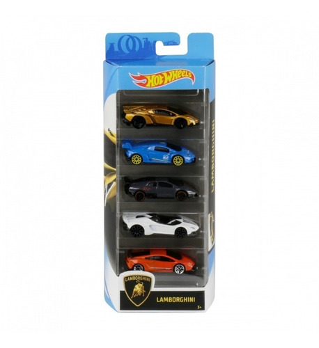 Paquete 5 Modelos Hot Wheels Lamborghini Carros Deportivos