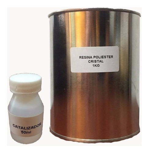 Resina Cristal Vidrio Liquido Poliester 1kg C /cat Artesania