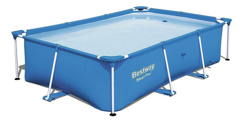 Piscina Estrutural Retangular Bestway 56402 Com Capacidade De 1800 Litros De 2.39m De Comprimento X 1.5m De Largura  Azul