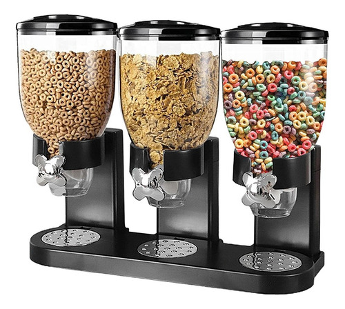 Dispensador Triple De Mesa Cereal Granos Frutos Secos Dulces