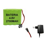 Kit Bateria 4,8v 2700mah Ni-mh Smp02 + Carregador 4,8v Ofert