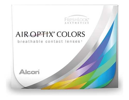 1 Caixa De  Air Optix Colors Sem Grau + Estojo