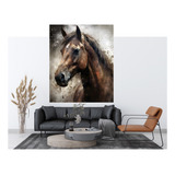 Quadro Gigante Em Tela Canvas Medida 1,80 X 1,40 Tema Cavalo