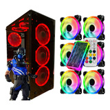 Gabinete Gamer Vidro Temperado C/ 6 Fans Rgb Barato Novo