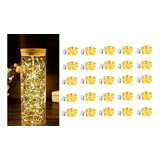 25pcs Cadena De Luces Hadas Con Pilas 2m 20led Luz Rgb 3modo