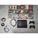 Consola Ps3 Super Slim 250gb. Incluye 25 Juegos Originales 