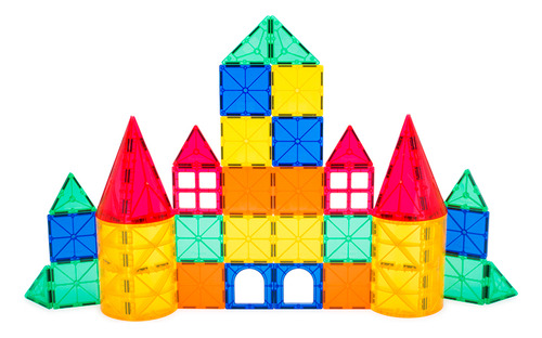 Magnific Bloques Magneticos Con 2 Carros X22 Piezas Tiles Educativos Entretener Habilidad Didacticos Primera Infancia Infantiles Motrocidad Fina Concentracion Saludables Ideal Pasa Tiempos Dias Lluvia