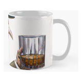 Taza Faisán Bebiendo Whisky Calidad Premium