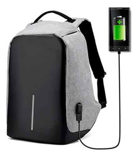 Mochila Antirrobo Impermeable Puerto Cargador Usb