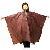 Impermeable Poncho Grueso Cafe Resistente Reutilizable