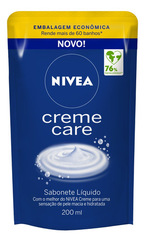 Sabonete Líquido Refil Creme Care 200ml Nivea