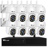 Kit Cctv De 8 Cámaras En Nvr, Sistema De Vigilancia Ptz De A