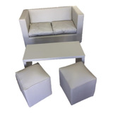 Combo Sillon + Mesa + Puff; Medidas Sofa: 80 X 130 X 80 Cm