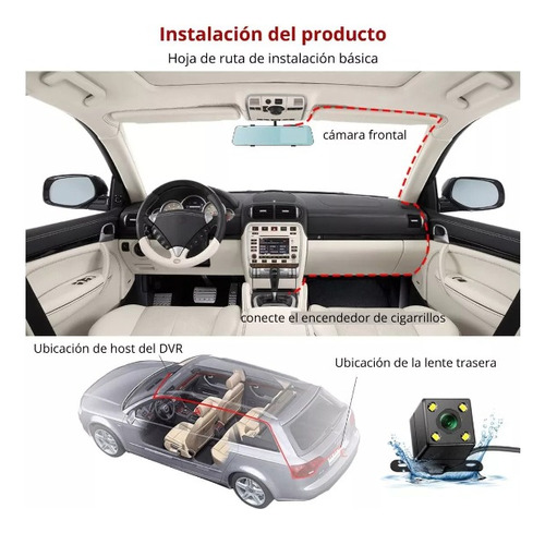 Cmara Para Auto Delantera Trasera Con Pantalla Hd *itech Foto 6